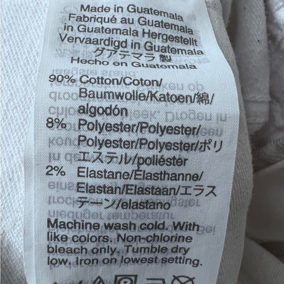 Madewell 10" High-Rise Skinny Jeans White Size 28 - Picture 10 of 13